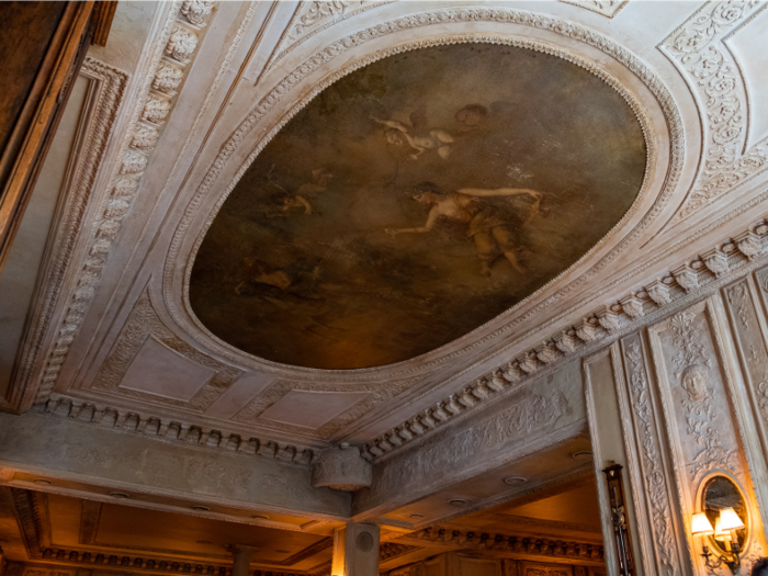 Even though Café Pushkin opened in 1999, I felt like I was in a museum rather than a restaurant — especially when I looked up at the ornate ceiling.