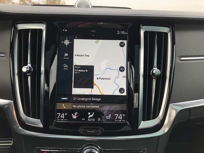 The infotainment system is based on Volvo