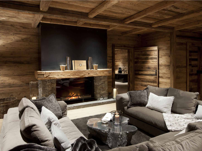 Each incorporates local materials and neutral tones in its alpine design.