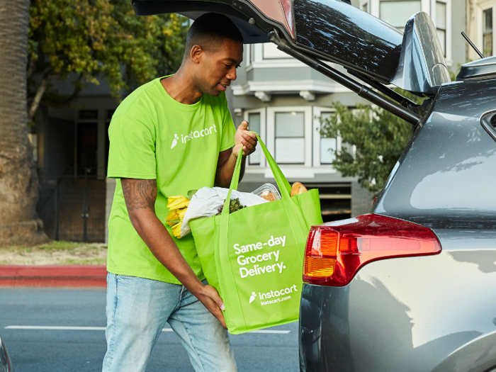 The on-demand grocery delivery app Instacart founded in 2012 was last valued at nearly $8 billion.