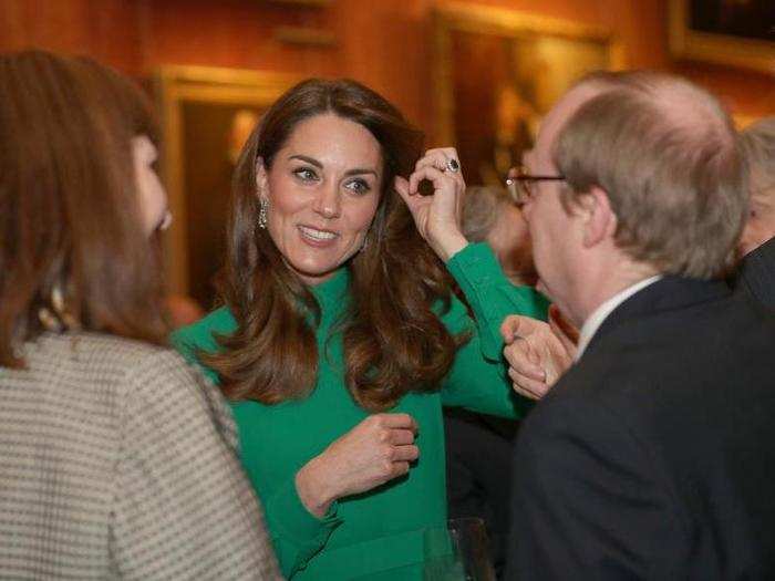 Kate, Duchess of Cambridge, appeared at the NATO reception without her husband Prince William.