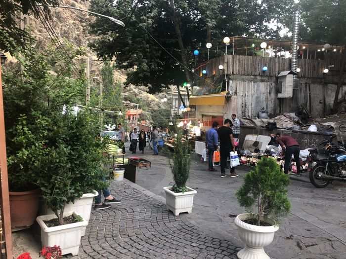 An alternative to travelling on the weekends is visiting somewhere like Darband in the very north of Tehran.