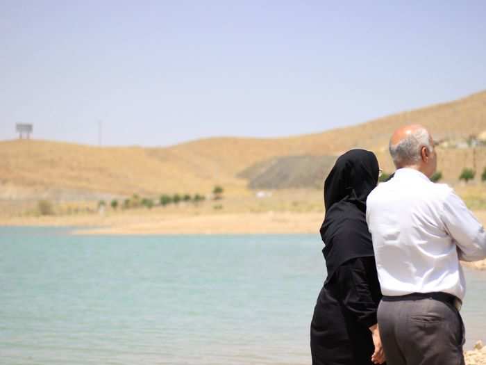 This is the Baghkal Dam, near Khansar, a local beauty spot.