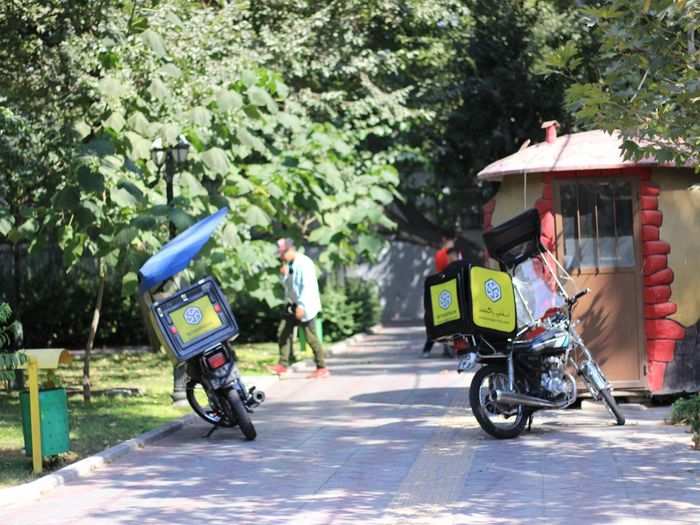 People get food by app as well: These bikes work for Snapp Box, Iran