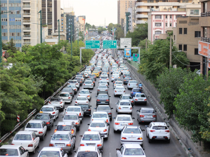 But for most Iranians, everyday life is more similar to somewhere like the UK or America than you might think. One example: Iran has bad traffic too.