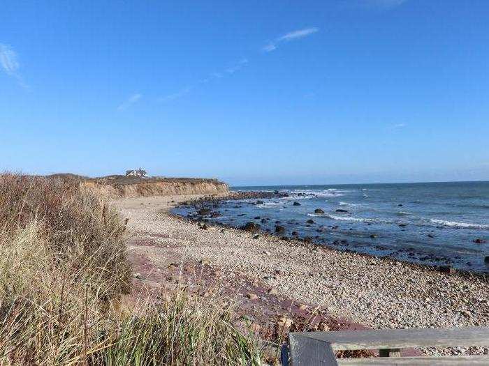 On a clear day, the views of the ocean stretch for miles.