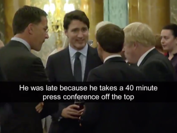 A video from the event which later went viral appeared to show several world leaders including Johnson, Canadian Prime Minister Justin Trudeau, Macron and Britain