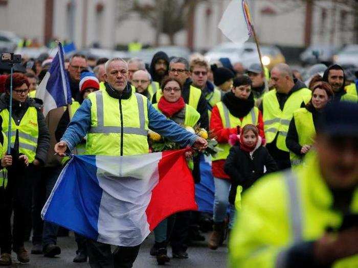 Police checked protesters last year, too, during the "yellow vest" protests, to ensure violent activists didn