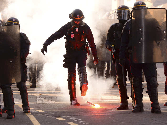 On Thursday morning in Paris, up to 6,000 police officers were ready to respond.