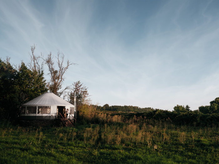 Both and his girlfriend set out to build a yurt that was different than others they