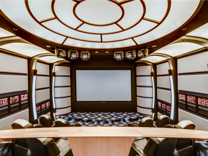 The seats can also be synced to action scenes and move in conjunction with the film on the screen.