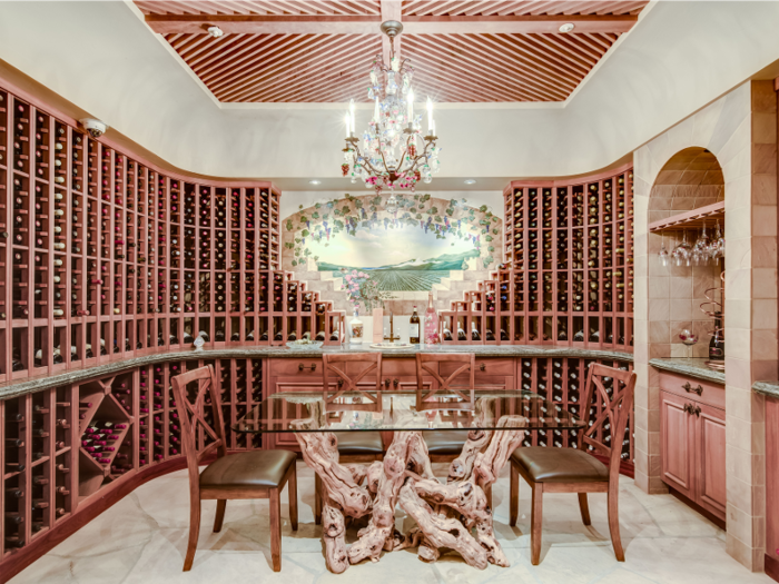 ...and wine room.