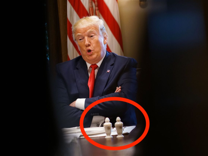 People might question, how much seasoning does a president need? And why are the shakers so eye-catching? Are they intertwined?