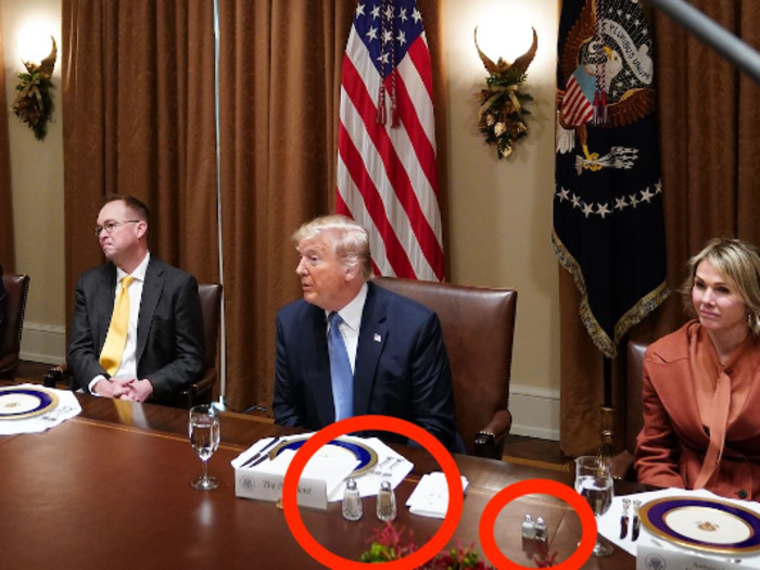 Trump continued his salt and pepper tradition when he met again with the UN Security Council in late 2019.