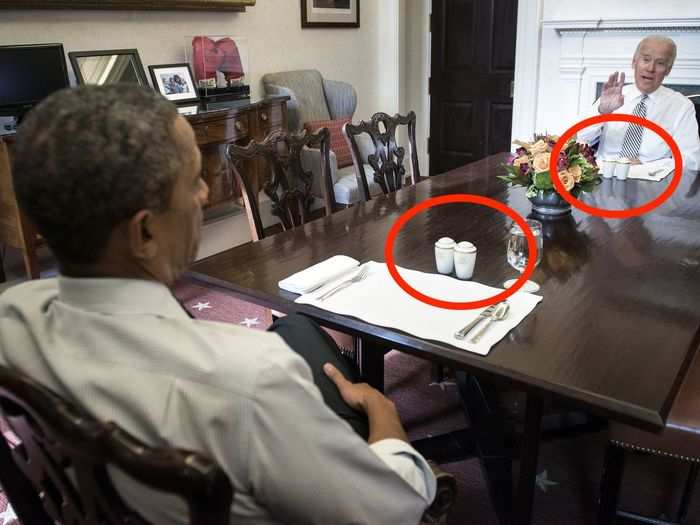 But Obama was well-known for his regimented eating, so maybe bigger salt shakers weren