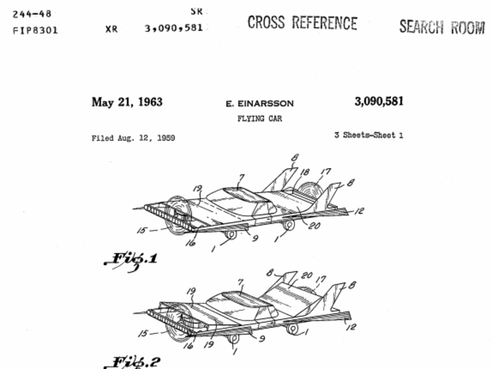 A 1959 design by Einarsson Einar has front and back propellers, plus adjustable wings.