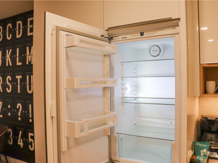 And there was plenty of space in the fridge to store groceries.