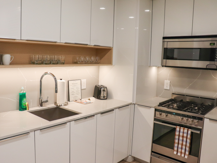 Sonder apartments come with fully equipped kitchens.