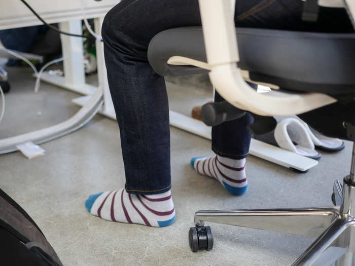 Both companies said their offices are outfitted with radiant heated floors to help keep their shoeless workers