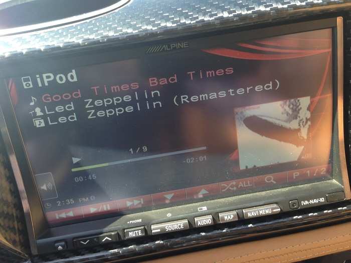 The infotainment system just barely got the job done.