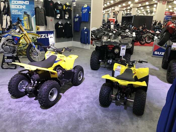 Like Honda, Suzuki makes a wide range of vehicles, including junior ATVs.