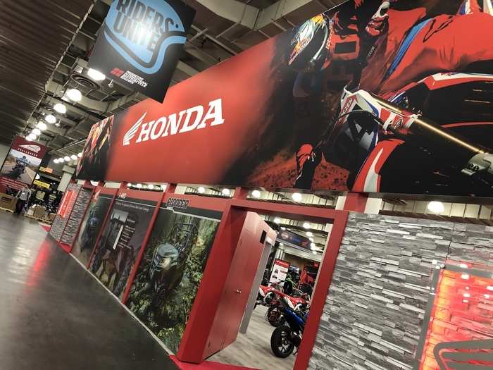 The fun aspect of stopping by the Honda Powersports booth is knowing that you