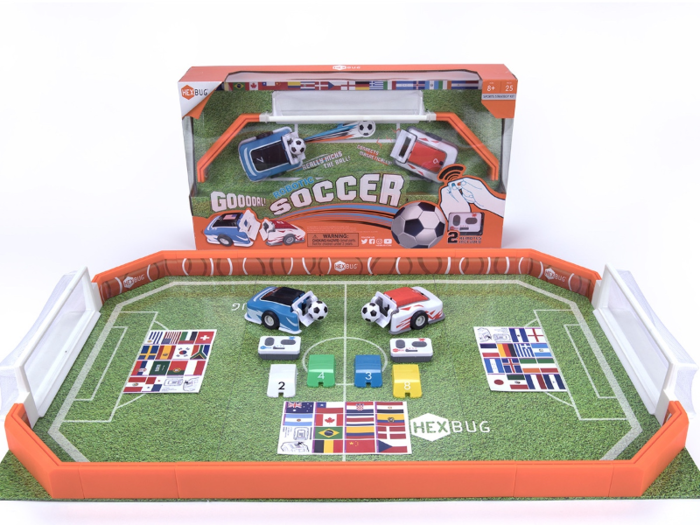 A stadium to play robot soccer