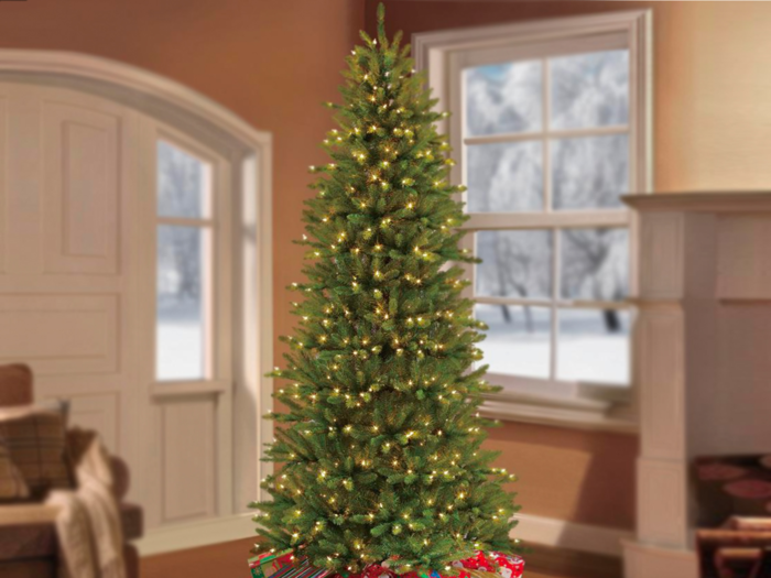 The best narrow silhouette pre-lit Christmas tree