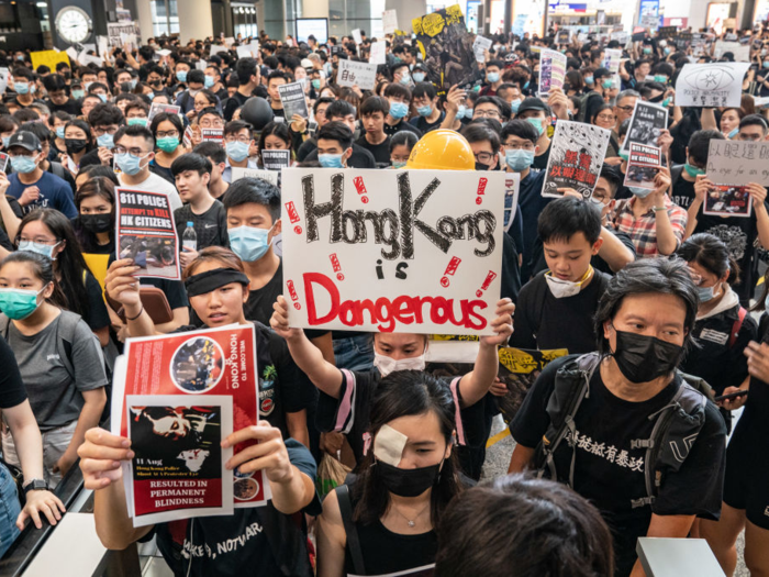 10. The Hong Kong protesters