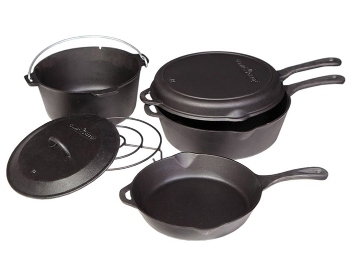 A 6-piece cast iron set built for any fire