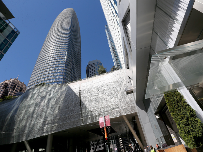 The high-rise was built alongside what was once the original Transbay Terminal.