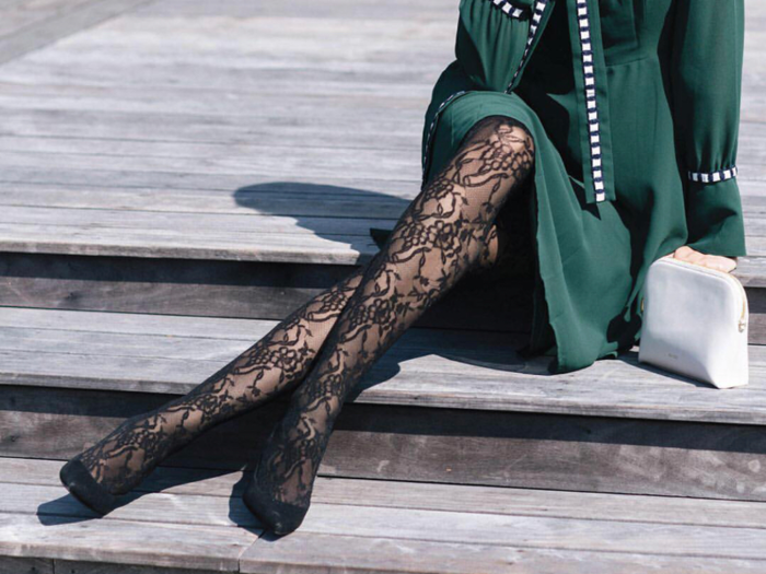 A pair of tights from a woman-run company that gives back to women