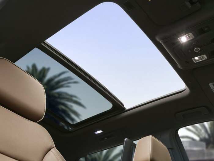 A large moonroof is welcome — without, the Suburban