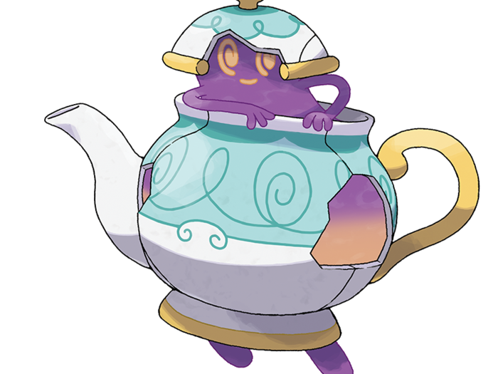Polteageist, the Black Tea Pokémon (Ghost)