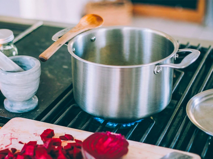 A large and sturdy stock pot