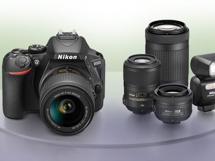 A high-quality DSLR camera