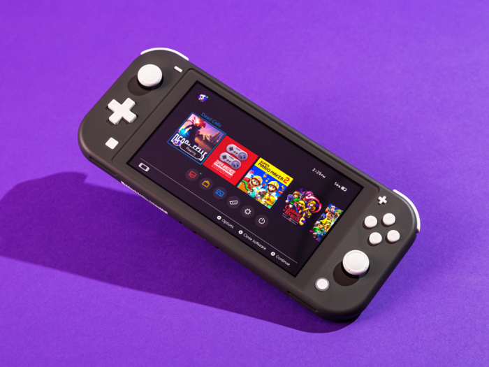 A Nintendo Switch Lite handheld game console