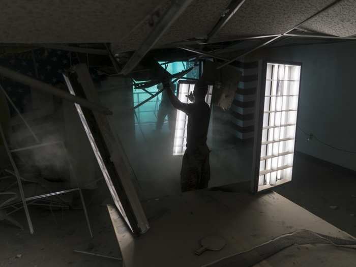 US airstrikes were called in to eliminate Taliban targets that had barricaded themselves inside the hospital, which was being built to provide care for local Afghans.