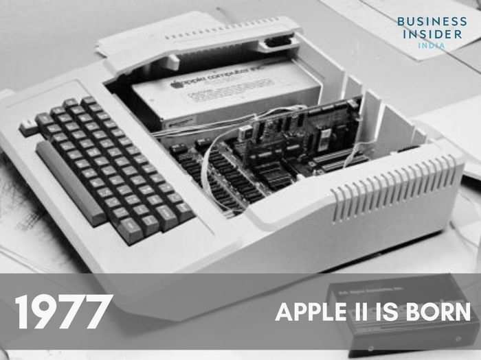 1977 – Apple II is launched