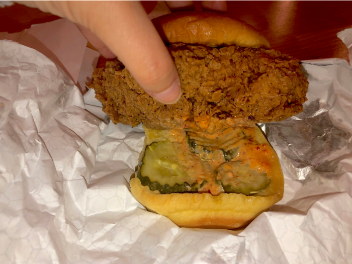 It was a little frustrating for some bites to be exclusively crunch, but the breading was so flavorful and held its texture so well that these chicken-less bites didn