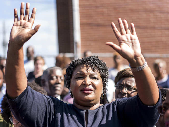 Abrams is fighting against voter suppression, and she