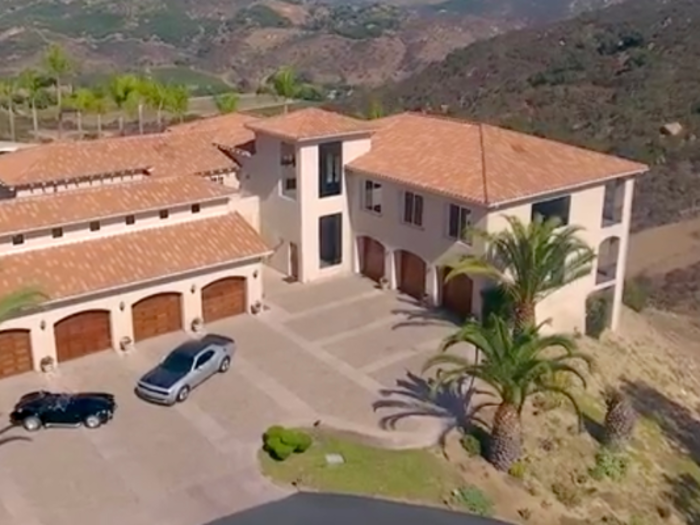 At 6,800 square feet, the custom garage is even larger than the home.