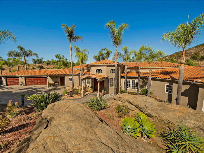 The home was built in a Hacienda style.