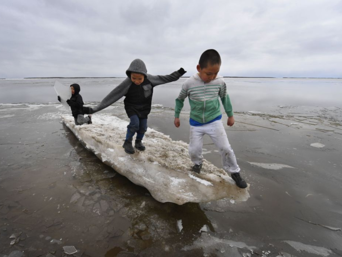 People living in remote Alaskan villages also face flooding and erosion as a result of rising sea levels.