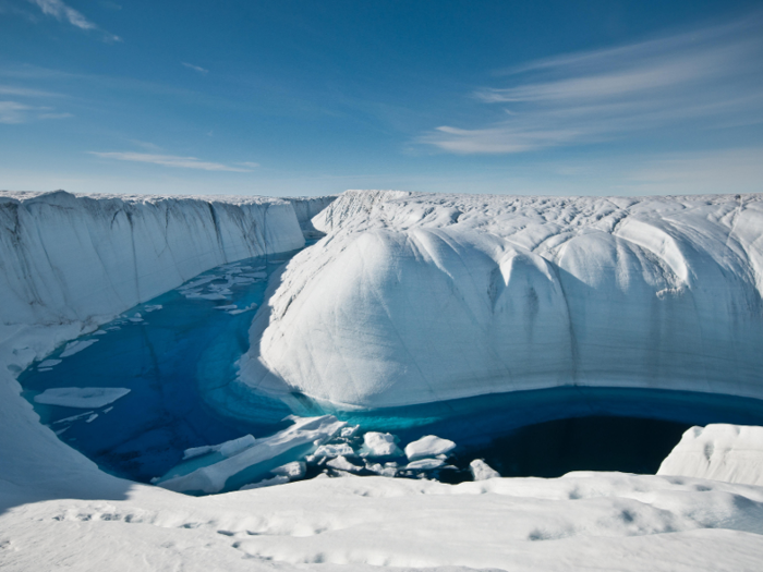 Compared to the annual ice melt Greenland saw in the 1990s, that