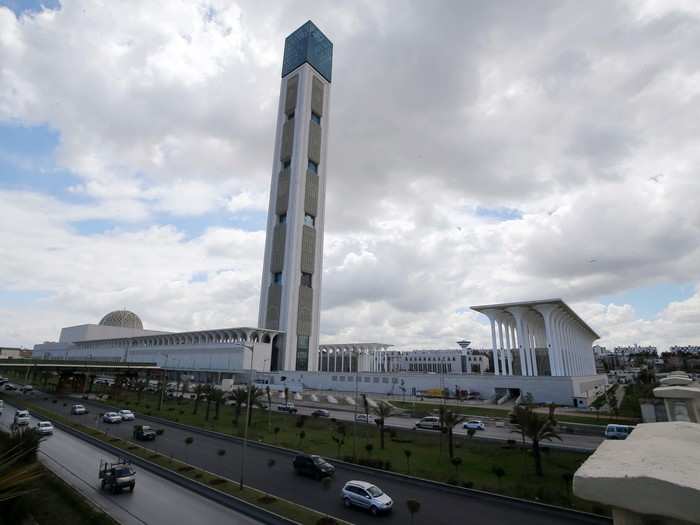 The Great Mosque Of Algiers is the tallest building in Africa, thanks to its minaret.