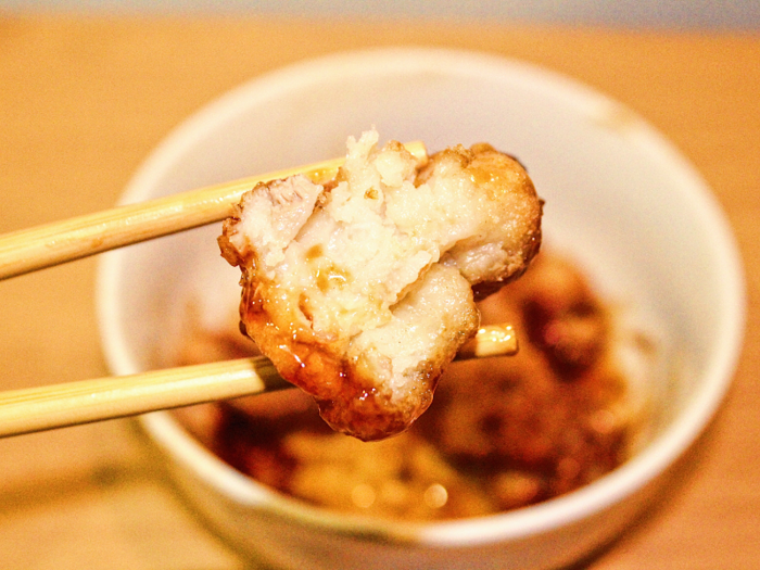 The breading on the chicken became perfectly crispy in the oven, but the meat inside remained juicy.