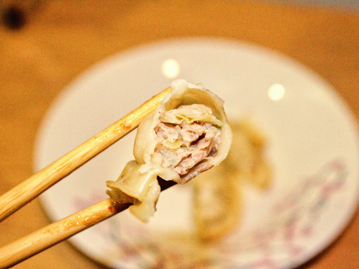 I was honestly split on whether these dumplings were good or not. The pork filling was quite bland and the texture of the casing bordered on rubbery.