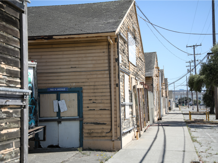 Military families started living on the island starting in the 1960s. Daycare centers, homes, and schools were built.