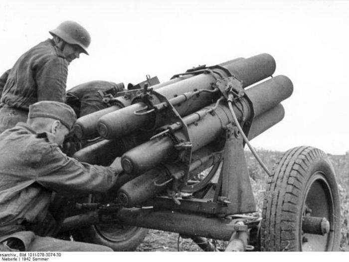 Nebelwerfer rockets.